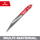 9" 6 TPI WRECKER™ with Carbide Teeth SAWZALL® Blade for Multi-Material - 48-00-5242 9" 6 TPI WRECKER™ with Carbide Teeth SAWZALL® Blade for Multi-Material - 48-00-5242